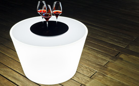 Table basse LED sans fil, étanches et rechargeables smart & green